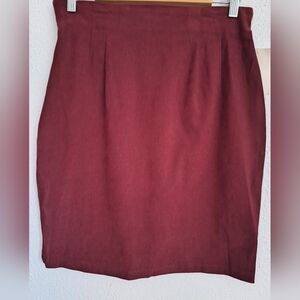NWT FINE LINE  NEW TAGS Elegant Burgundy Women's Skirt
